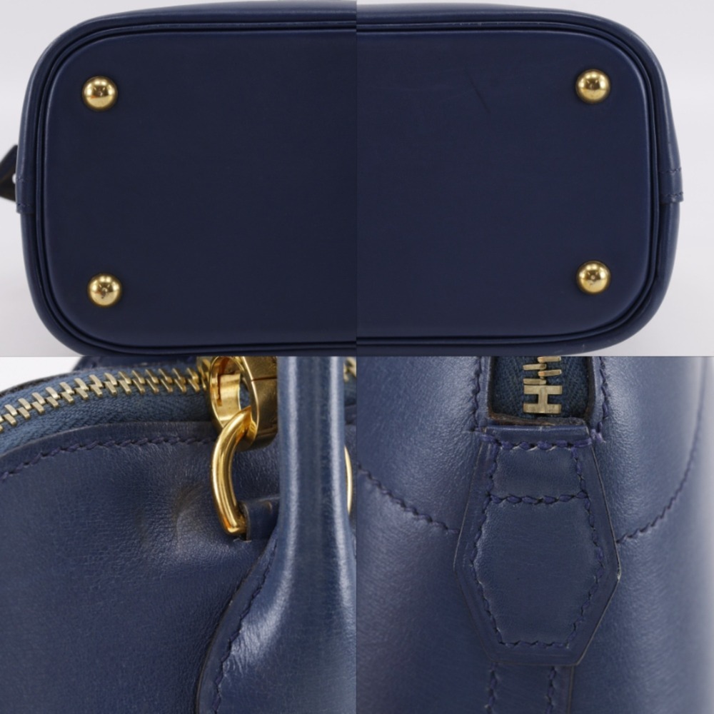 Hermes Bolide 31 Handbag, 2-Way Shoulder Bag x Veau Tadelakt Blue Marine, 199... - Picture 12 of 16